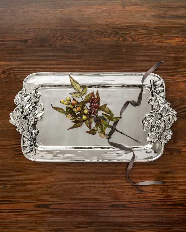 Holiday Acorn Large Tray